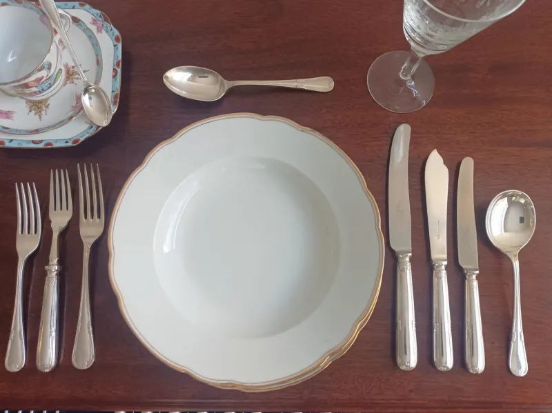 Pamono Canteen of Cutlery from Walker & Hall, 1930s, Set of 117> Cutlery & Serving Utensils