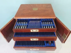 Online Pamono Canteen of Cutlery from Walker & Hall, 1920s, Set of 107