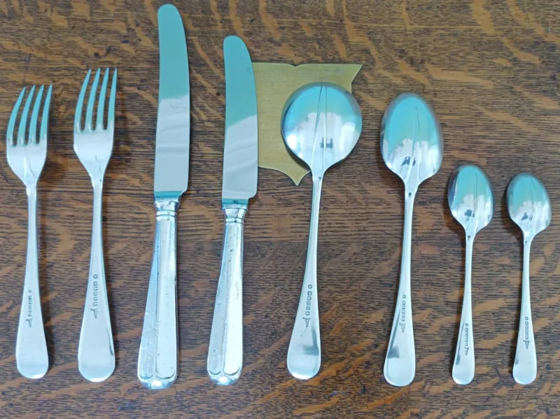 Online Pamono Canteen of Cutlery from Walker & Hall, 1920s, Set of 107