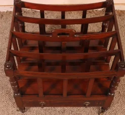 Discount Pamono Canterbury in Mahogany, England, 19th Century