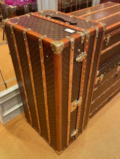 New Pamono Canvas Monogram Trunk from Louis Vuitton, Paris, 1914