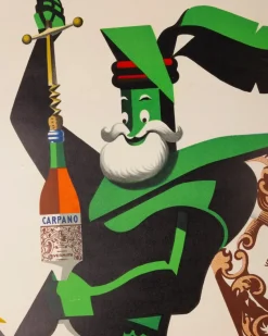 New Pamono Canvas Poster Vermuth Carpano Caval Ad Bruns Armando Testa, 1953