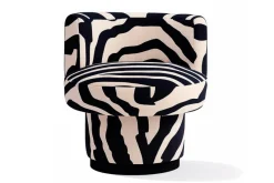 Pamono Caos Accent Chair in Zebra Furry Velvet from Moanne