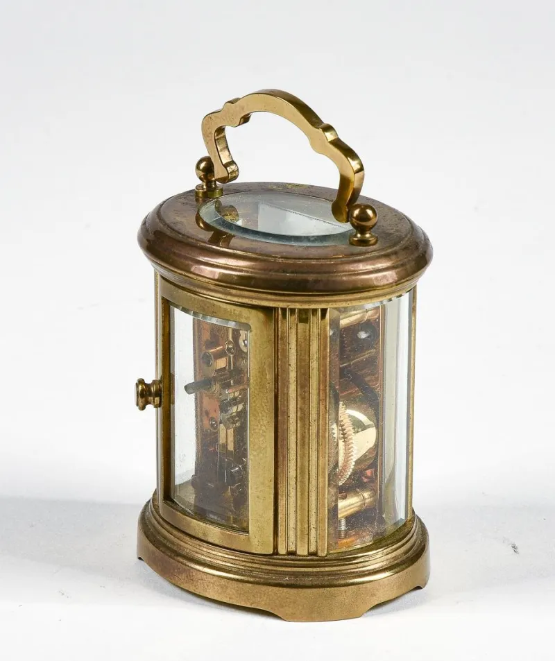 Pamono Cappuccina Alarm Clock with Key by Matthew Norman, 1950s> Clocks