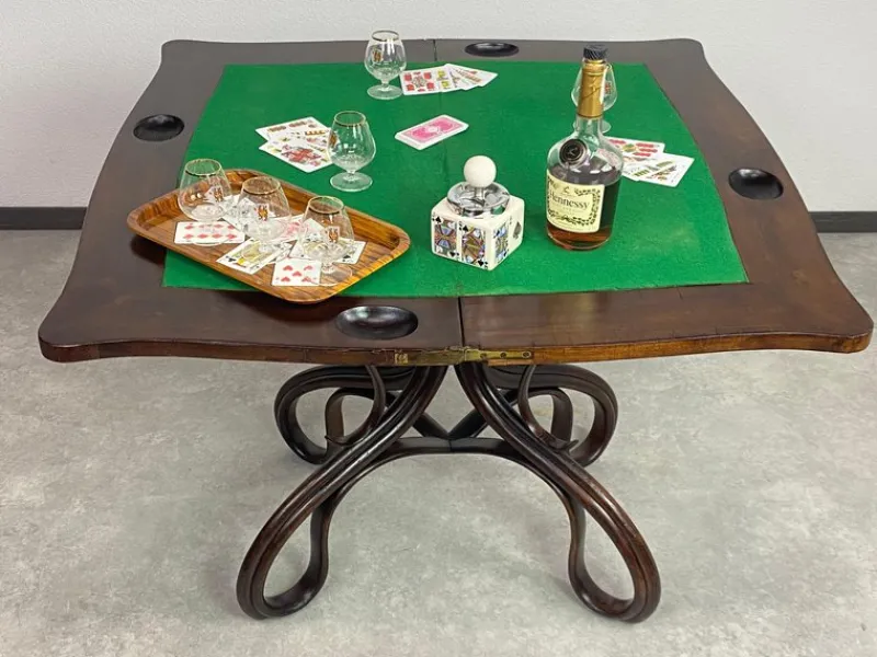 Hot Pamono Card Table from Thonet