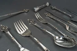 Pamono Cardeilhac Silver Cutlery Set with Minerva Hallmark, 1890s, Set of 150> Cutlery & Serving Utensils