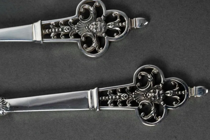 Pamono Cardeilhac Silver Cutlery Set with Minerva Hallmark, 1890s, Set of 150> Cutlery & Serving Utensils