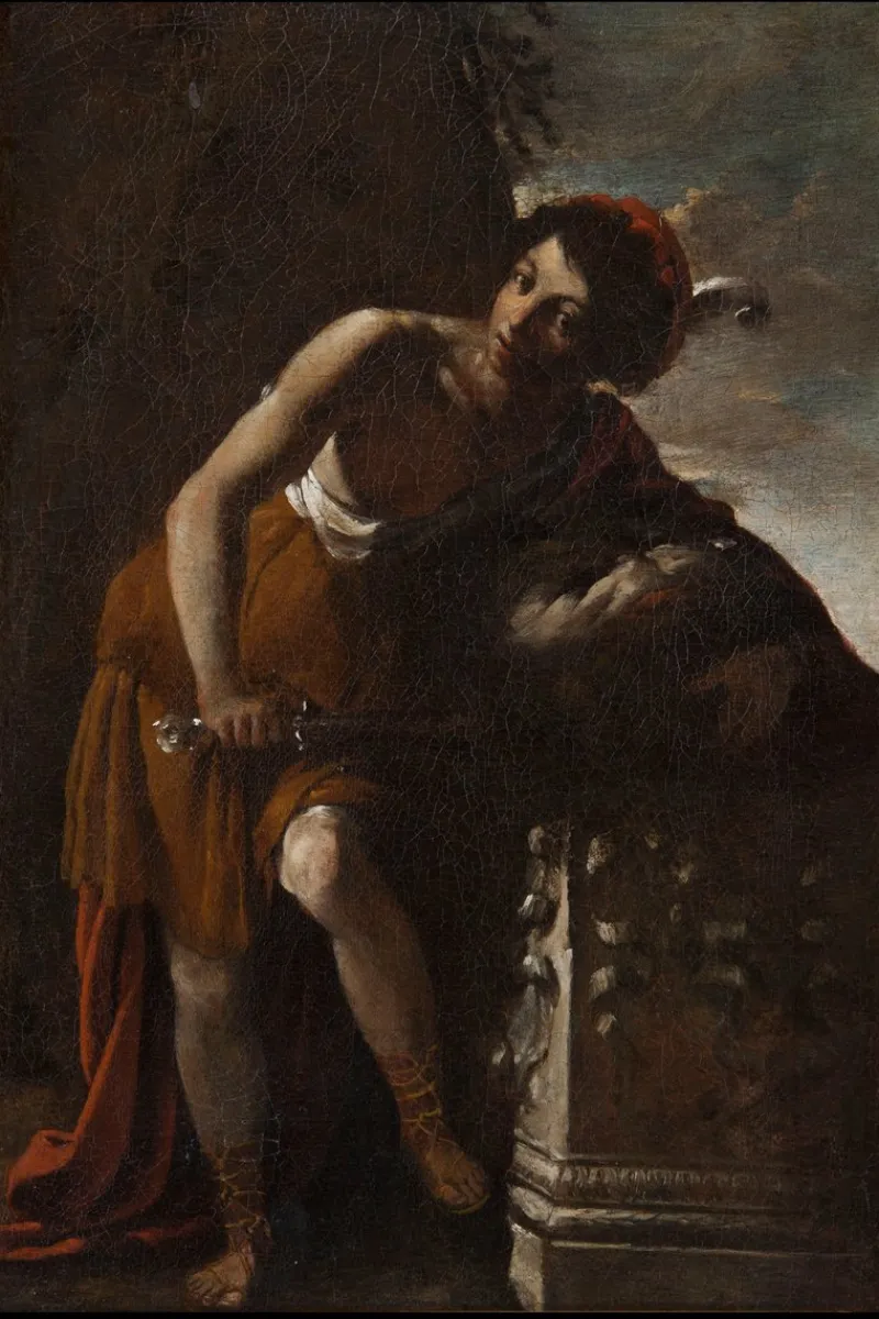 Outlet Pamono Carlo Bononi, The Triumph of David, Oil on Canvas, Early 17th Century, Framed