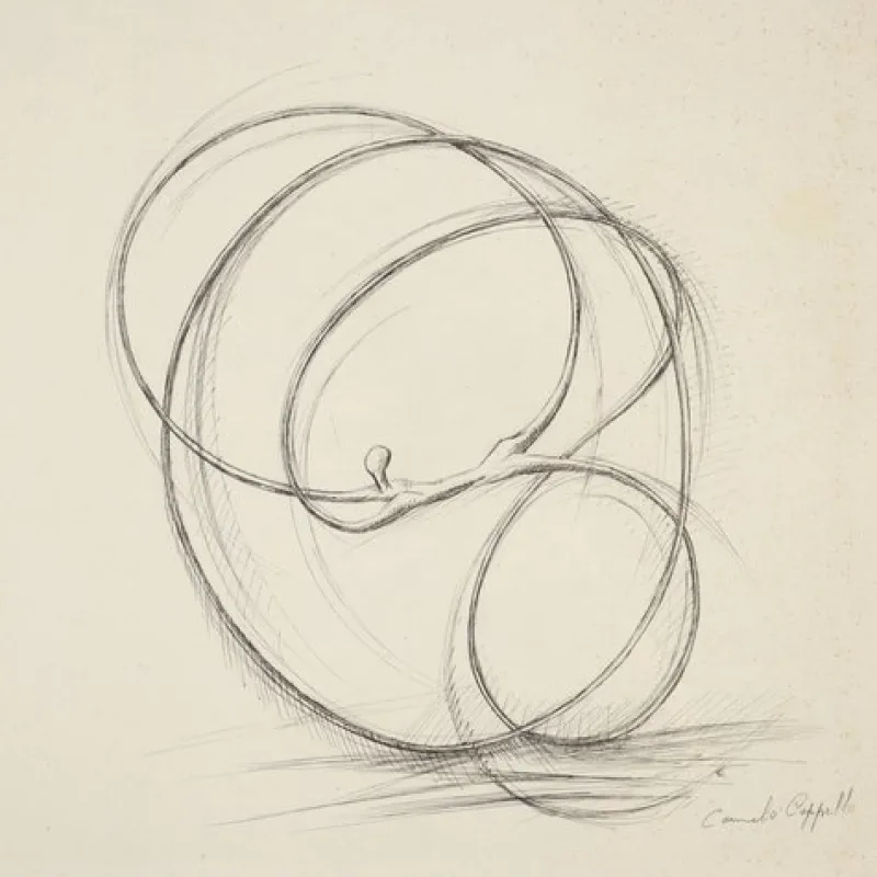 Pamono Carmelo Cappello, Untitled, 20th Century, Ballpoint Pen on Paper> Work On Paper