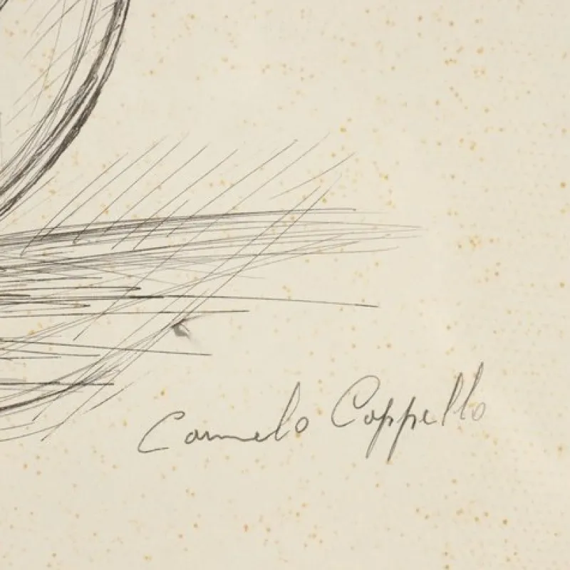 Pamono Carmelo Cappello, Untitled, 20th Century, Ballpoint Pen on Paper> Work On Paper