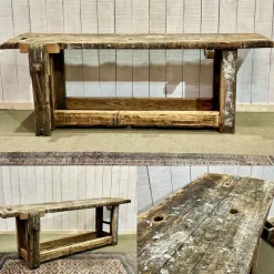 Pamono Carpenters Workbench in Oak and Fir, 1930s> Worktables & Workbenches