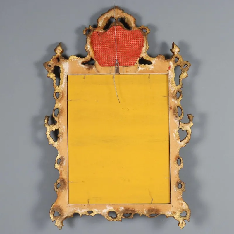 Clearance Pamono Carved and Gilded Rococo Style Mirror