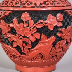 Pamono Carved and Lacquered Chinese Ginger Jar><noscript><img width=