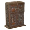 Best Pamono Carved Black Forest Wood Smoking Pipe Cabinet Box, 1870s