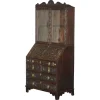 Outlet Pamono Carved English Oak Library Desk with Lions Head Brass Handles, 1860s