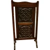 Sale Pamono Carved Gothic Oak Panelled Fire Screen, 1900s