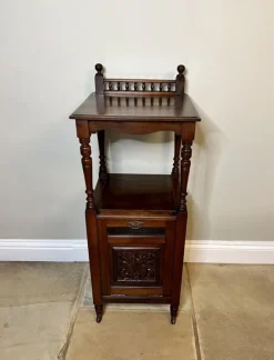 Pamono Carved Mahogany Coal Box, 1900s> Fireplaces And Mantels