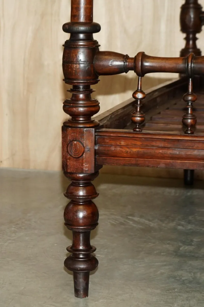 New Pamono Carved 4-Poster Bed, 1780s