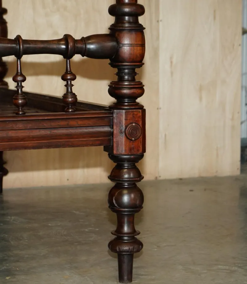 New Pamono Carved 4-Poster Bed, 1780s