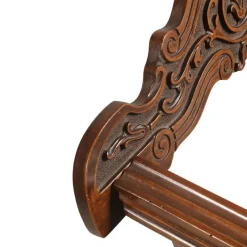 Online Pamono Carved Walnut Desk Chair by Michele Bonciani, 1930s
