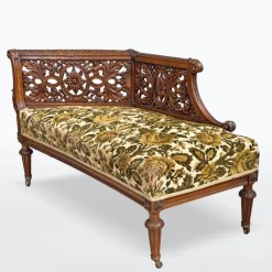 Pamono Carved Wooden Bench, 1880><noscript><img width=