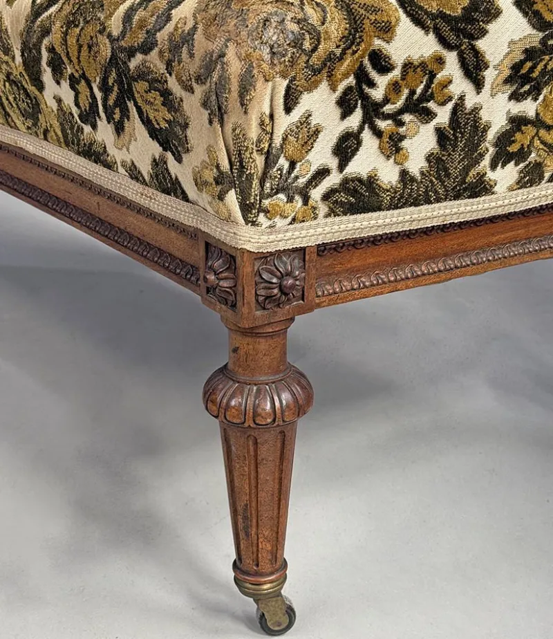Pamono Carved Wooden Bench, 1880> Benches