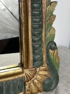 Outlet Pamono Carved Wooden Mirror, 1970s