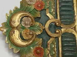Outlet Pamono Carved Wooden Mirror, 1970s