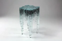 Pamono Cascata Side Table in Crystal Glass by Barberini & Gunnell><noscript><img width=