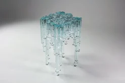 Pamono Cascata Side Table in Crystal Glass by Barberini & Gunnell><noscript><img width=