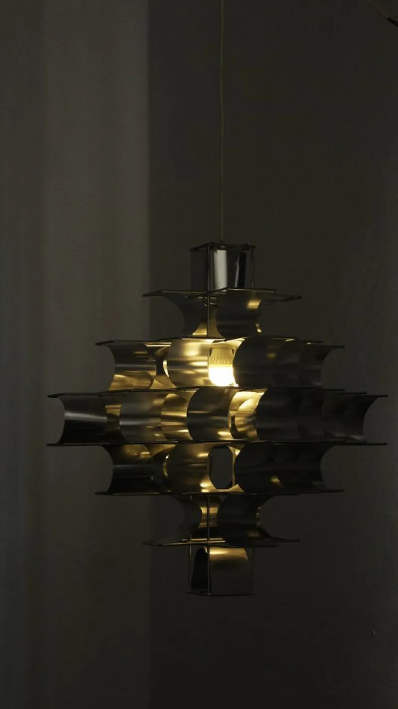 Pamono Cassiope Pendant Lamp by Max Sauze for Max Sauze Studio, France, 1969> Ceiling Lights