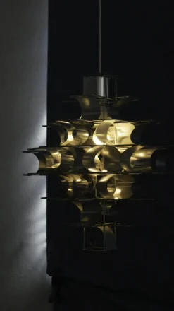 Pamono Cassiope Pendant Lamp by Max Sauze for Max Sauze Studio, France, 1969><noscript><img width=