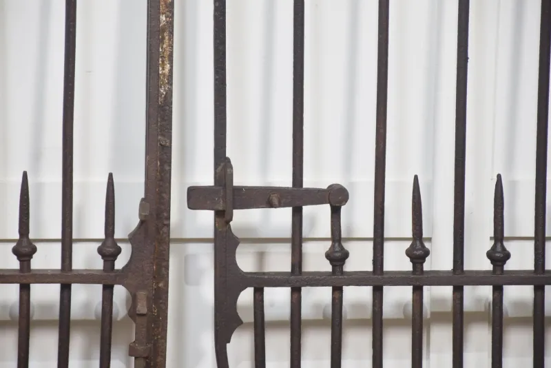 Hot Pamono Cast and Wrought Iron Gates, Set of 2