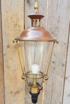 Pamono Cast Iron and Copper Wall Lantern> Garden Lighting