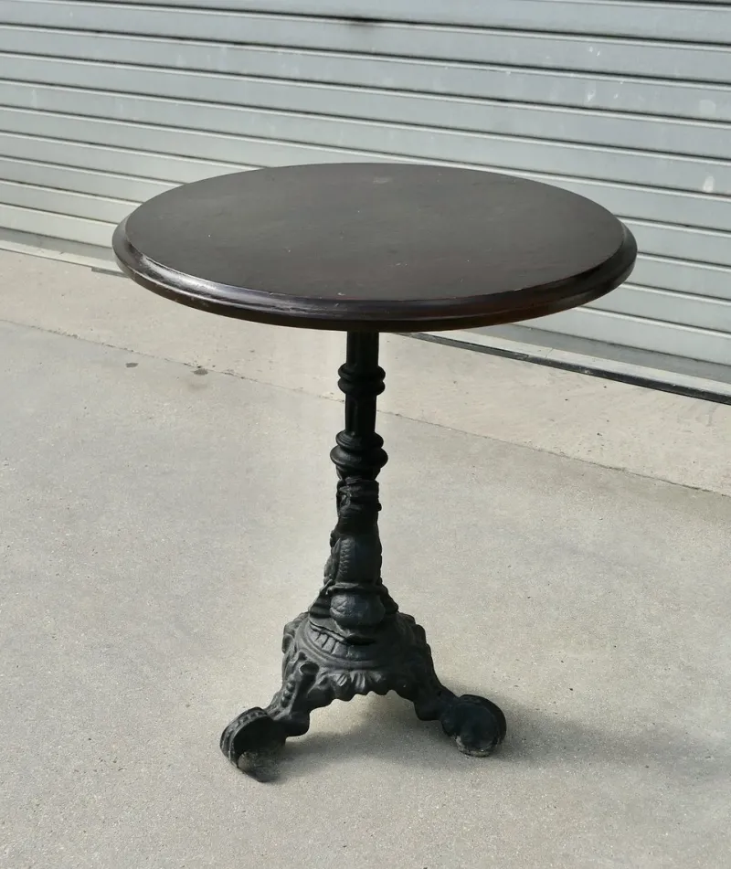 Sale Pamono Cast Iron and Oak Pub Table, 1950s