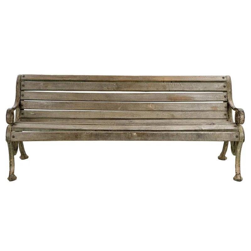 Best Pamono Cast Iron and Wood Garden Bench