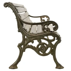 Best Pamono Cast Iron and Wood Garden Bench