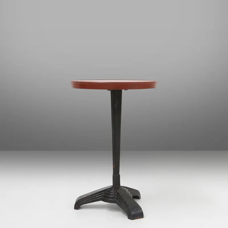 Pamono Cast Iron Bistro Table with Bakelite Top from Louis Vuitton, France, 1930s> Garden Tables