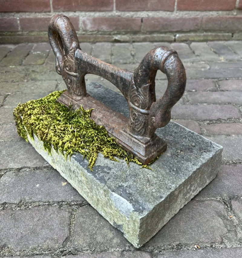 Sale Pamono Cast Iron Boot Scraper on Bluestone, 1900s