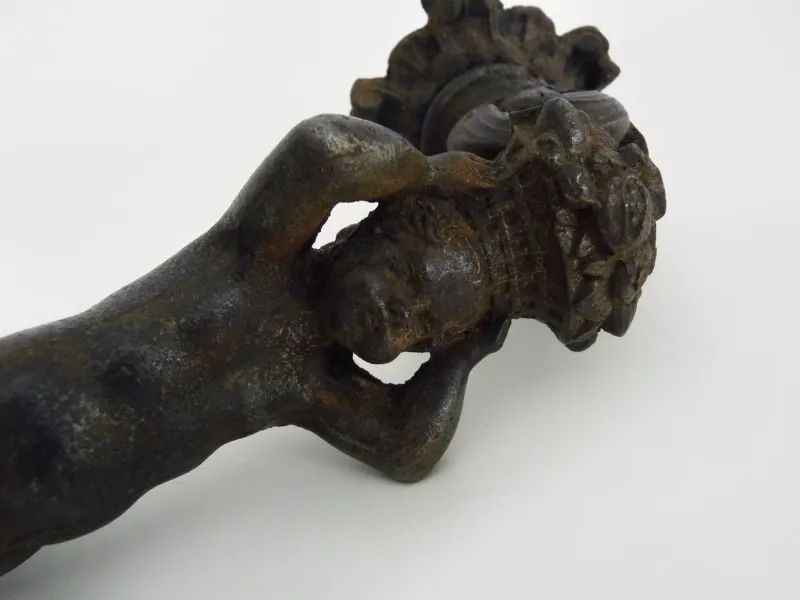 Pamono Cast Iron Cherub Angel Door Knocker, 1800s> Architectural Elements
