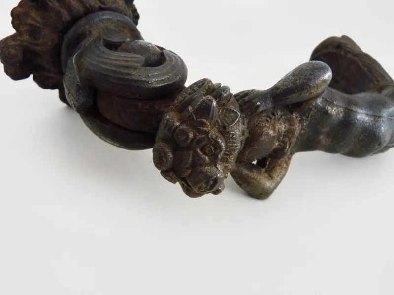 Pamono Cast Iron Cherub Angel Door Knocker, 1800s> Architectural Elements