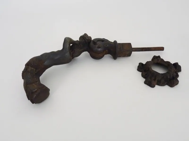 Pamono Cast Iron Cherub Angel Door Knocker, 1800s> Architectural Elements