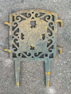 Best Pamono Cast Iron Flower Borders Garden Fences , 1950s, Set of 28