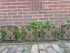Best Pamono Cast Iron Flower Borders Garden Fences , 1950s, Set of 28