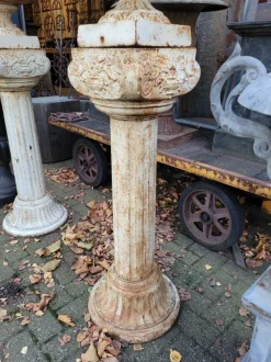 Best Pamono Cast Iron Flower Pot with Ears on Roman Column Vase Planter, Set of 2
