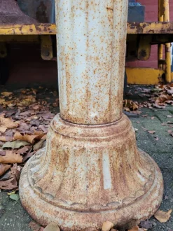 Best Pamono Cast Iron Flower Pot with Ears on Roman Column Vase Planter, Set of 2
