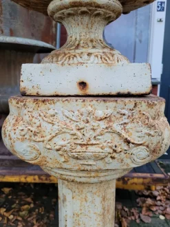 Best Pamono Cast Iron Flower Pot with Ears on Roman Column Vase Planter, Set of 2