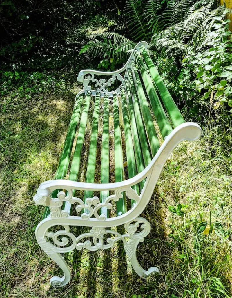Sale Pamono Cast Iron Garden Bench, 1920s