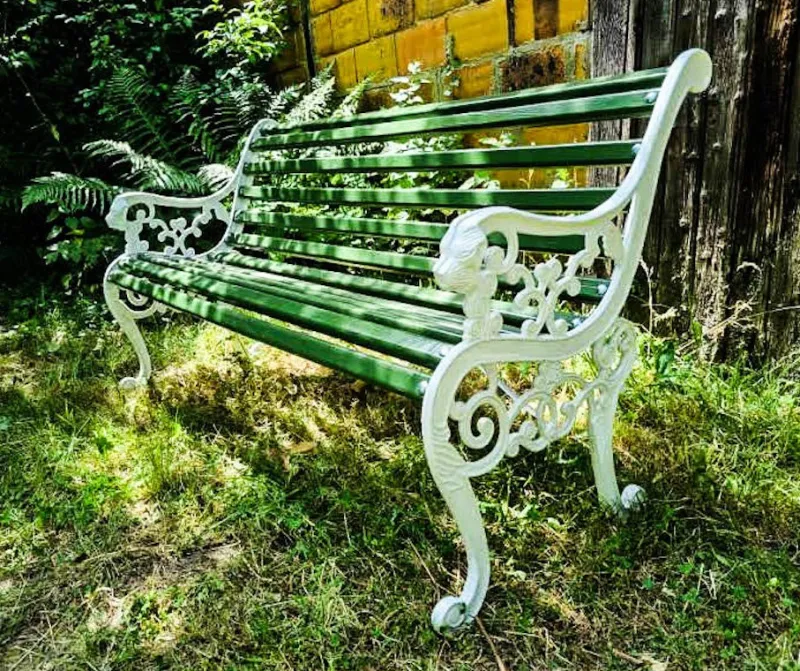 Sale Pamono Cast Iron Garden Bench, 1920s
