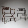 Outlet Pamono Cast Iron Garden Chairs after Karl Friedrich Schinkel from Lauchhammer Foundry, 20th Century, Set of 2